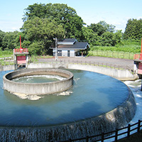 สวนโทคุซุยเอง (ประวัติศาสตร์ของน้ำ)